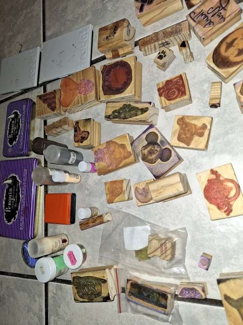 crafts stamping Vintage Arts And Crafts rubber Stamp