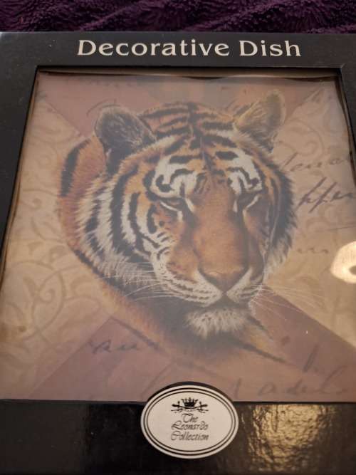 Decorative Dish Tiger Print