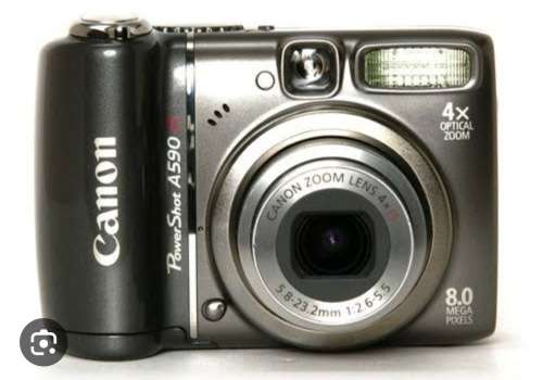 Canon PowerShot A590 IS 8.0MP Digital Camera - Gray Preowned- Tested-Works