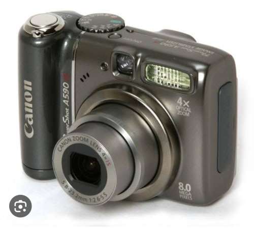 Canon PowerShot A590 IS 8.0MP Digital Camera - Gray Preowned- Tested-Works