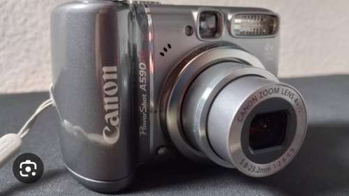 Canon PowerShot A590 IS 8.0MP Digital Camera - Gray Preowned- Tested-Works