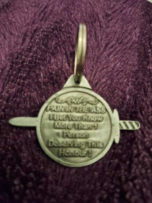 Keyrings pain in the butt award KEY HOLDER