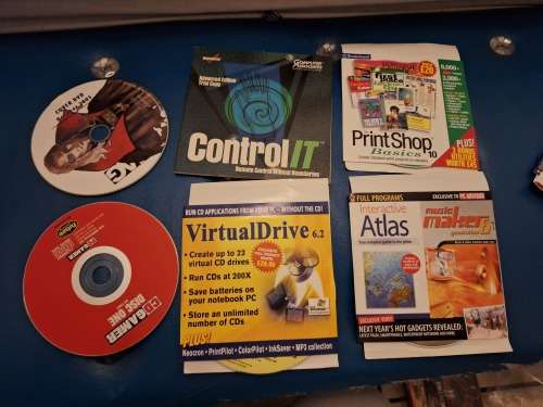Computers software and information disks and manuals