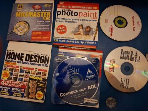 Computers software and information disks and manuals