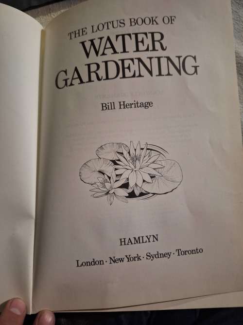 FOR THE GARDNER BOOKS Water Garding Book