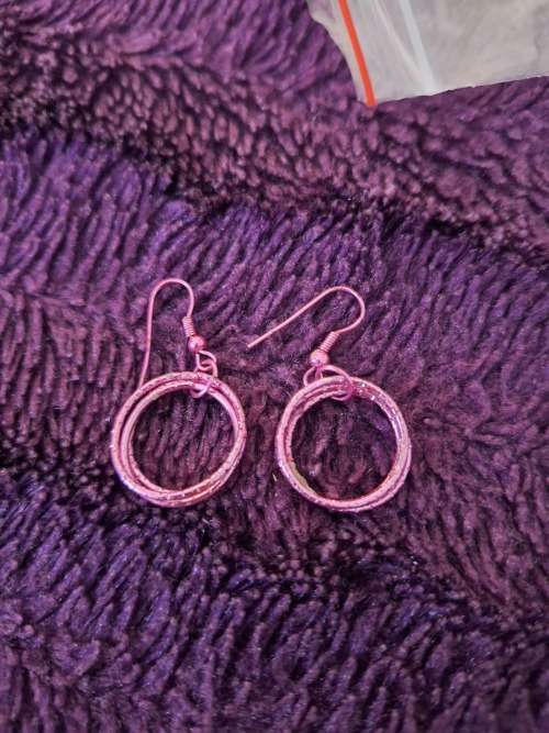 Jewellery Earings Fashion Pink Hoops JEWELLERY