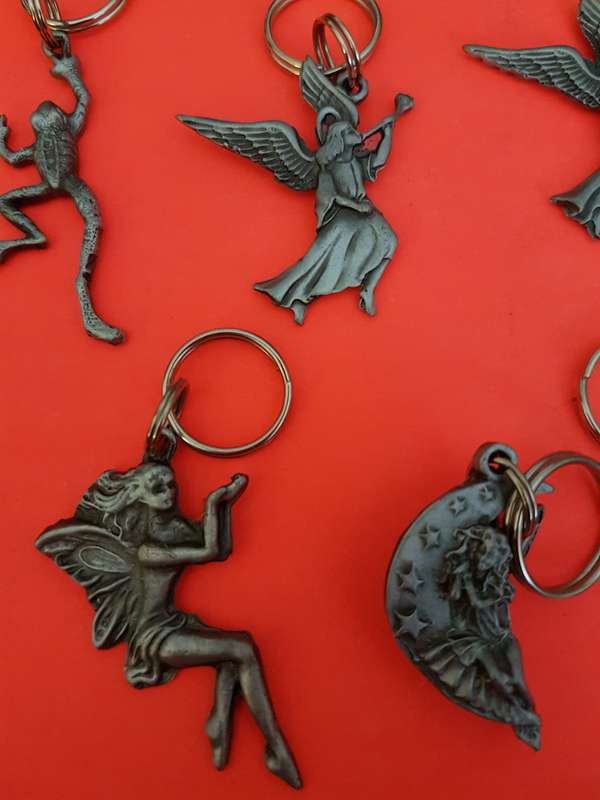 Key Ringd and Novelty Vintage antiques key chains and ornaments