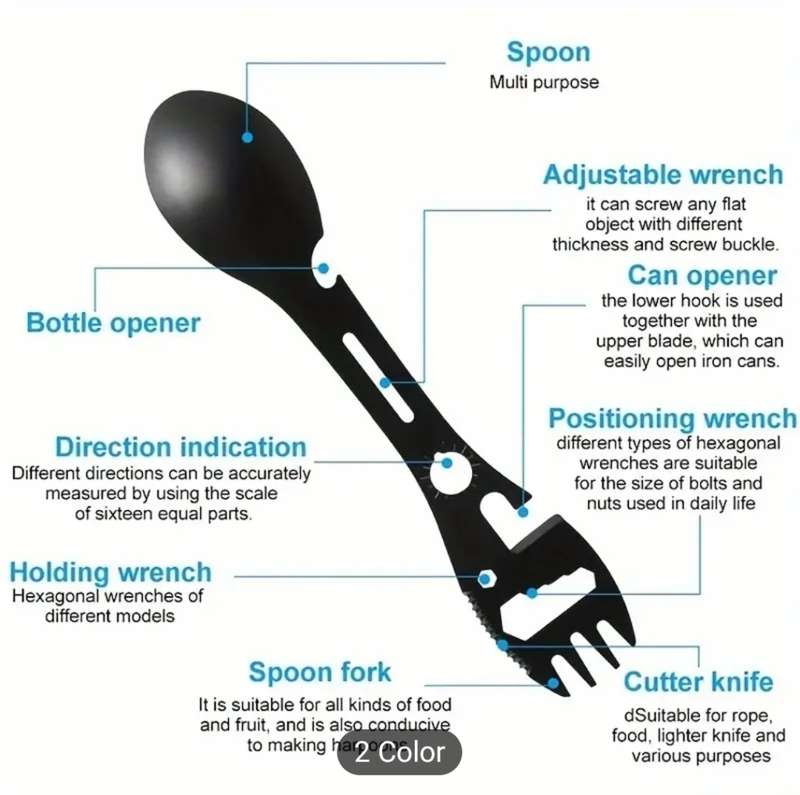 Spork 10-in-1 Multi-Functional