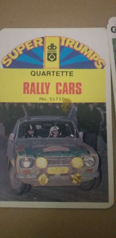 Super Trump Cards Rally Cars