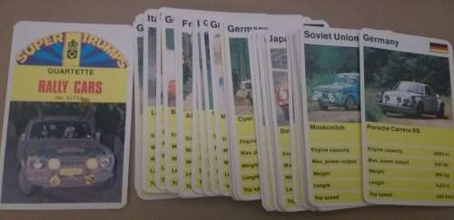 Super Trump Cards Rally Cars