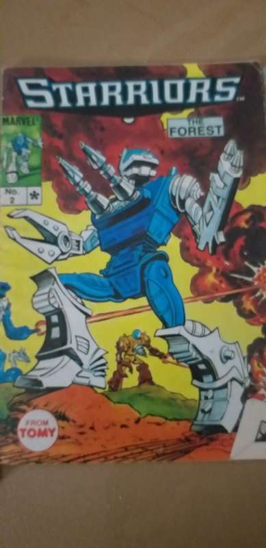 1985 Starriors Runabout + 4 Mini Comics.