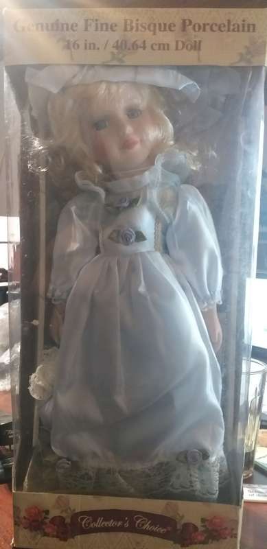 VINTAGE DOLL Collectors Choice Genuine Fine Bisque Porcelain Limited Edition Doll VINTAGE