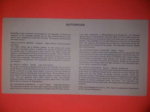 SA First day Issue Sibasa 1980 Stamps