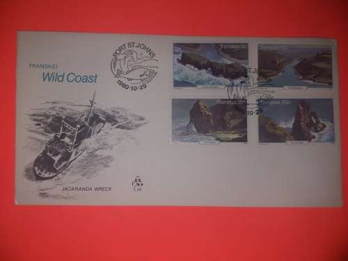 SA First day Issue cover Transkei Wild Coast 1980 Stamps