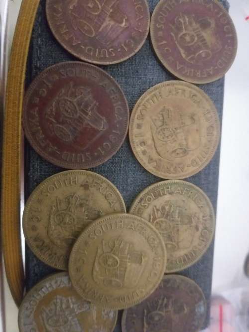1c Coins RSA 1961 1962 1964 Sold individually MONEY COINS