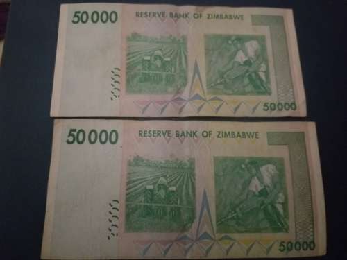 50 Fifty thousand Dollars Zimbabwe money