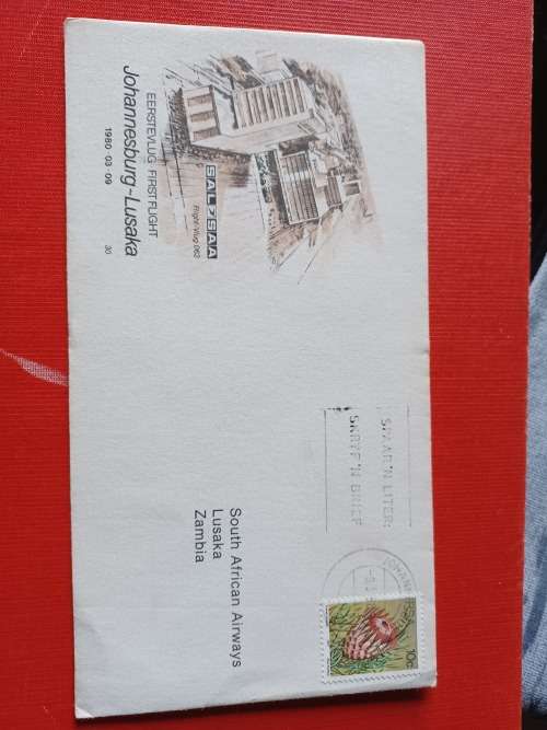 SA First Day Issue Letter SAL SAA 1980 SOUTH AFRICA STAMPS