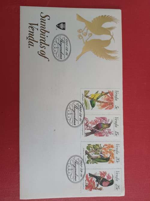 SA First Day Issue Sunbirds of Venda Stamps SOUTH AFRICAN STAMPS