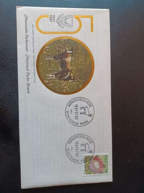 SA First Day Issue Cover letter National Park SOUTH AFRICA STAMPS