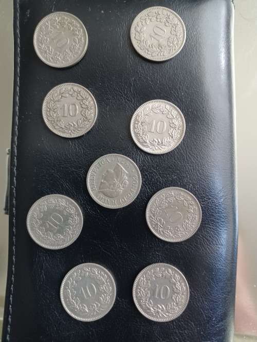 10c Helvetica Coins Sold individually COINS MONEY