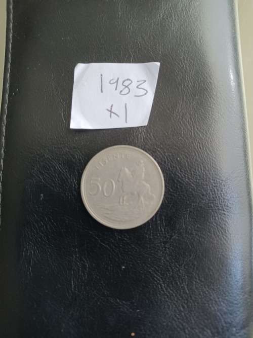 50c Coin Lisente Kingdom of Lesotho COINS MONEY