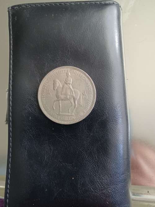 Coronation of Queen Elizabeth II, 1953 5 Shillings Coins UK. COINS MONEY VINTAGE COIN