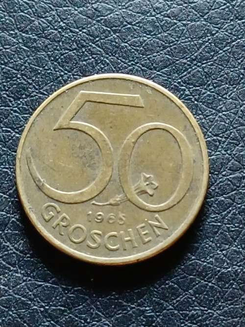 50c Groschen Osterreich Coins 1965 COINS MONEY