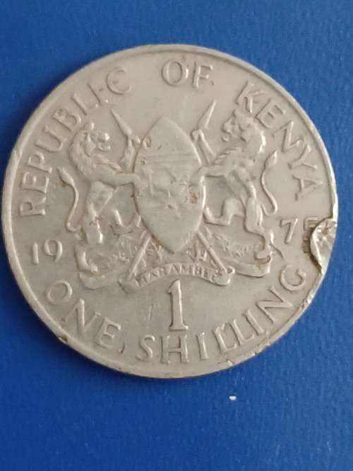 Coins and Notes One Shilling Kenya Coin COINS MONEY