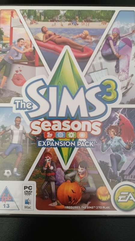 The Sims 3 Seasons Expansion Pack PC DVD ROM Disk