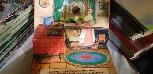 BOOKS KIDS Vintage Tom Thumb Children Book Pop Up Kids Book VINTAGE