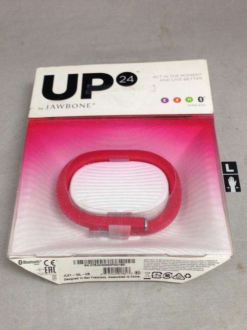 JAWBONE UP24 LARGE WRISTBAND FOR PHONES - RETAIL PACKAGING - PINK CORAL