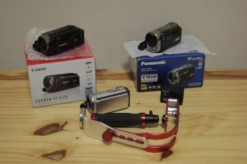 4 Video Cameras and stabilizer