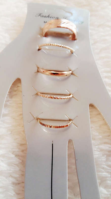 Timeless Stacked Midi Ring Set Available in Gold and Silver