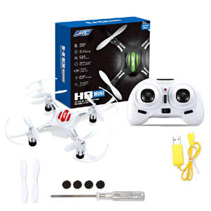 Mini radio controlled quadcopter drone