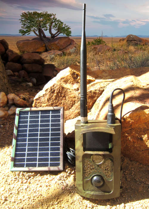 Trail camera bundle - 16 Megapixel, GSM enabled with solar panel