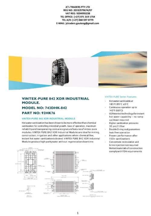 VINTEX-PURE 842 XDR INDUSTRIAL MODULE
