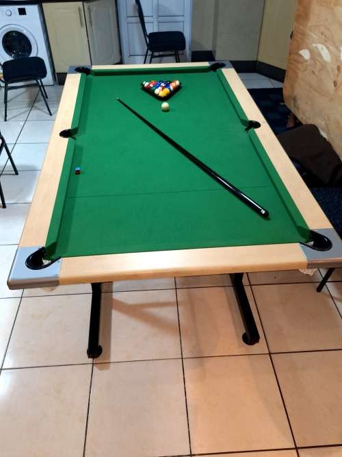 Fold away pool table