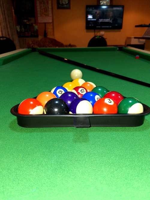 Fold away pool table