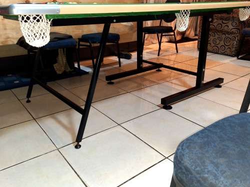 Fold away pool table