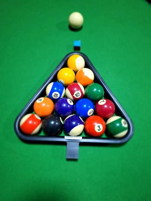 Fold away pool table