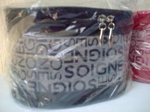THE LADIES DEAL****3 PIECE BLACK SOIGNE COSMETIC BAG SET*****SMASHING AUCTION!!!