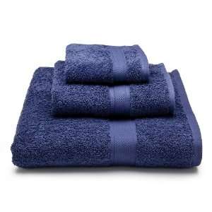 SMASHING AUCTION!!!!****** 3 PIECE NAVY BLUE GUEST TOWEL GIFT SET