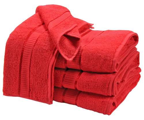 SMASHING AUCTION!!!!****** 6 PIECE MAROON GUEST TOWEL GIFT SET
