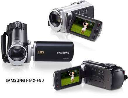 Samsung HMX-F90 Camcorder - HDMI - 2.7" LED HD 1080p HD - Comes with Charger and 8 GB Memory card