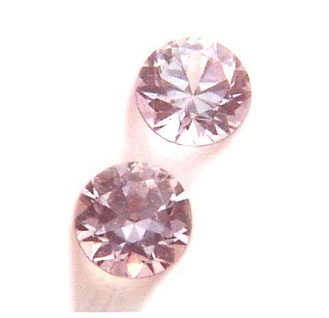 NATURAL ;PINK DIAMOND, 1MM -SIZE,2PCSLOT-UNTREATED,NORESERVE