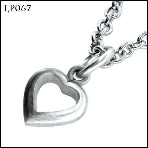Tiny Sterling Silver Heart Pendant/ Charm