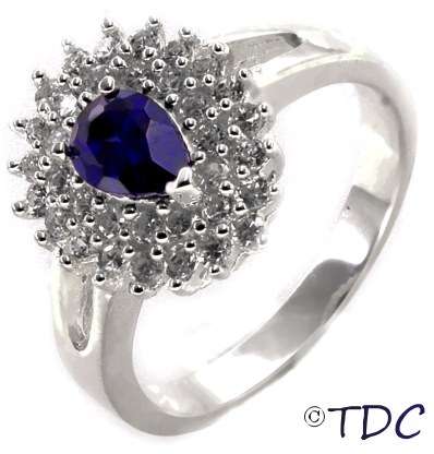 Sterling Silver Tanzanite Ring (Lots of sizes)