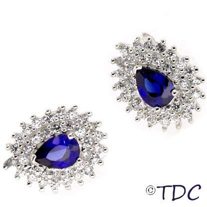 Sterling Silver Tanzanite Earrings