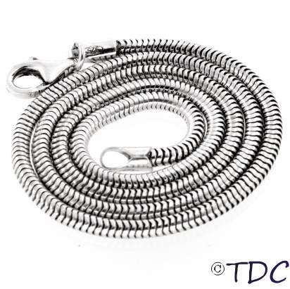 Sterling Silver 2.4mm 45cm Snake Chain