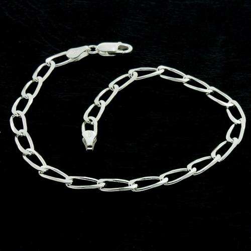 SOLID Sterling Silver 4mm Bracelet -- Perfect for Charms!